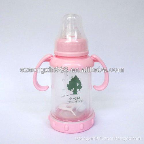 2013 new design silicone baby feeding bottle